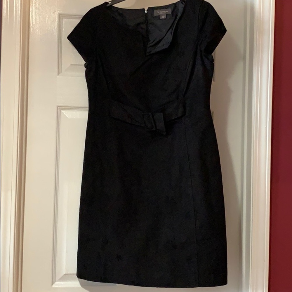 Black Liz Claiborne Dress with Flowers